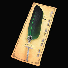 Load image into Gallery viewer, Antique Quill Feather Dip Fountain Pen