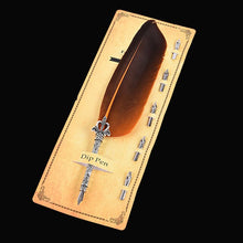 Load image into Gallery viewer, Antique Quill Feather Dip Fountain Pen