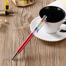 Load image into Gallery viewer, 1PCS  11 Colors Rainbow Diamond Ballpoint Pen Crystal
