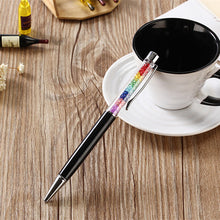Load image into Gallery viewer, 1PCS  11 Colors Rainbow Diamond Ballpoint Pen Crystal