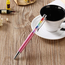 Load image into Gallery viewer, 1PCS  11 Colors Rainbow Diamond Ballpoint Pen Crystal