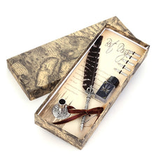 Load image into Gallery viewer, Vintage Metal Feather Fountain Pen