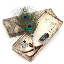 Load image into Gallery viewer, Vintage Metal Feather Fountain Pen