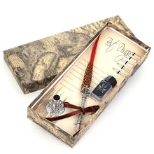 Load image into Gallery viewer, Vintage Metal Feather Fountain Pen