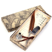 Load image into Gallery viewer, Vintage Metal Feather Fountain Pen