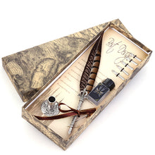 Load image into Gallery viewer, Vintage Metal Feather Fountain Pen