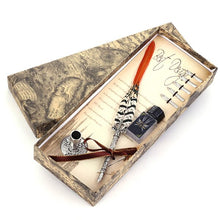 Load image into Gallery viewer, Vintage Metal Feather Fountain Pen