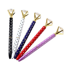 Load image into Gallery viewer, 1PCS Crystal Ball Pens Polka Dot Fashion