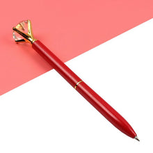 Load image into Gallery viewer, 14PCS Kawaii Ballpoint Pen Big Gem Metal Ball Pen