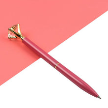 Load image into Gallery viewer, 14PCS Kawaii Ballpoint Pen Big Gem Metal Ball Pen