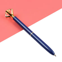Load image into Gallery viewer, 14PCS Kawaii Ballpoint Pen Big Gem Metal Ball Pen