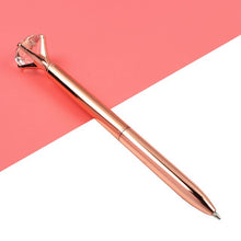 Load image into Gallery viewer, 14PCS Kawaii Ballpoint Pen Big Gem Metal Ball Pen
