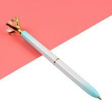 Load image into Gallery viewer, 14PCS Kawaii Ballpoint Pen Big Gem Metal Ball Pen