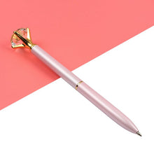Load image into Gallery viewer, 14PCS Kawaii Ballpoint Pen Big Gem Metal Ball Pen