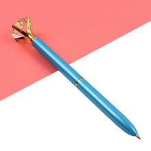 Load image into Gallery viewer, 14PCS Kawaii Ballpoint Pen Big Gem Metal Ball Pen