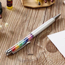 Load image into Gallery viewer, 2PCS Pen Beautiful Lady Rainbow Crystal