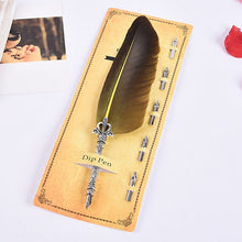 Load image into Gallery viewer, Beautiful Feather Dip Fountain Pen