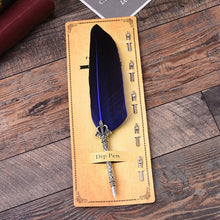 Load image into Gallery viewer, Beautiful Feather Dip Fountain Pen
