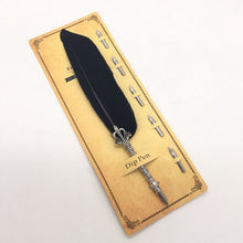 Load image into Gallery viewer, Beautiful Feather Dip Fountain Pen