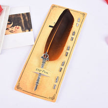 Load image into Gallery viewer, Beautiful Feather Dip Fountain Pen