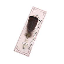 Load image into Gallery viewer, 1Set Calligraphy Feathers Fountain Pen