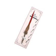Load image into Gallery viewer, 1Set Calligraphy Feathers Fountain Pen