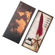 Load image into Gallery viewer, Retro Vintage Calligraphy Feather Dip Pen
