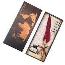 Load image into Gallery viewer, Retro Vintage Calligraphy Feather Dip Pen